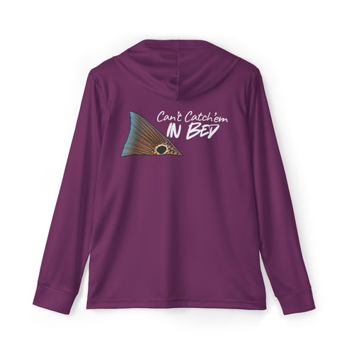 Can't Catch 'Em In Bed fish tail graphic Hoodie | Texas outline chest logo