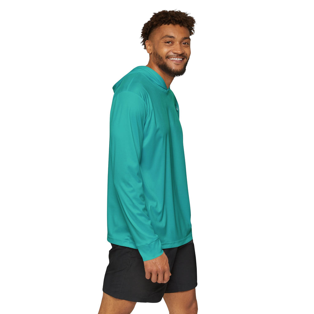 Texas Outline with Goal Flag Hoodie | Teal Sports Warmup