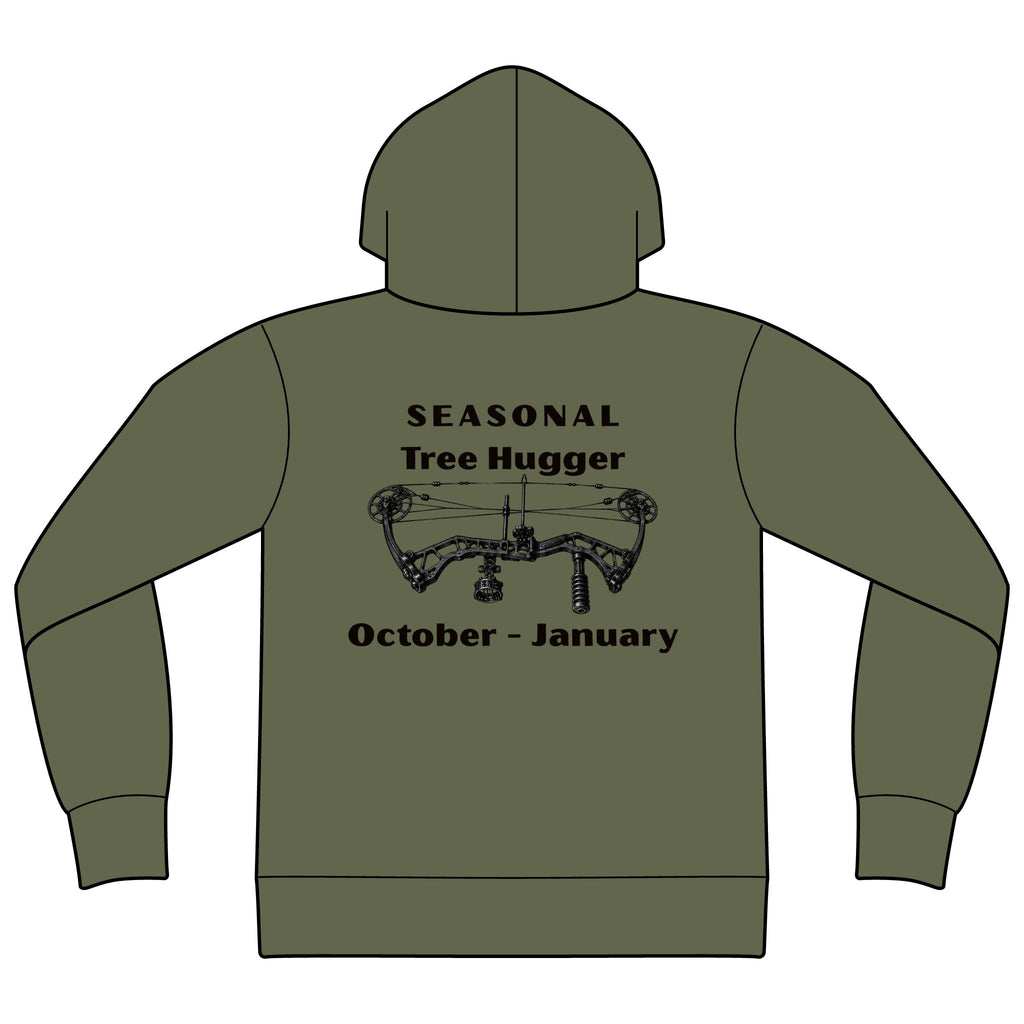 Seasonal tree hugger hoodie