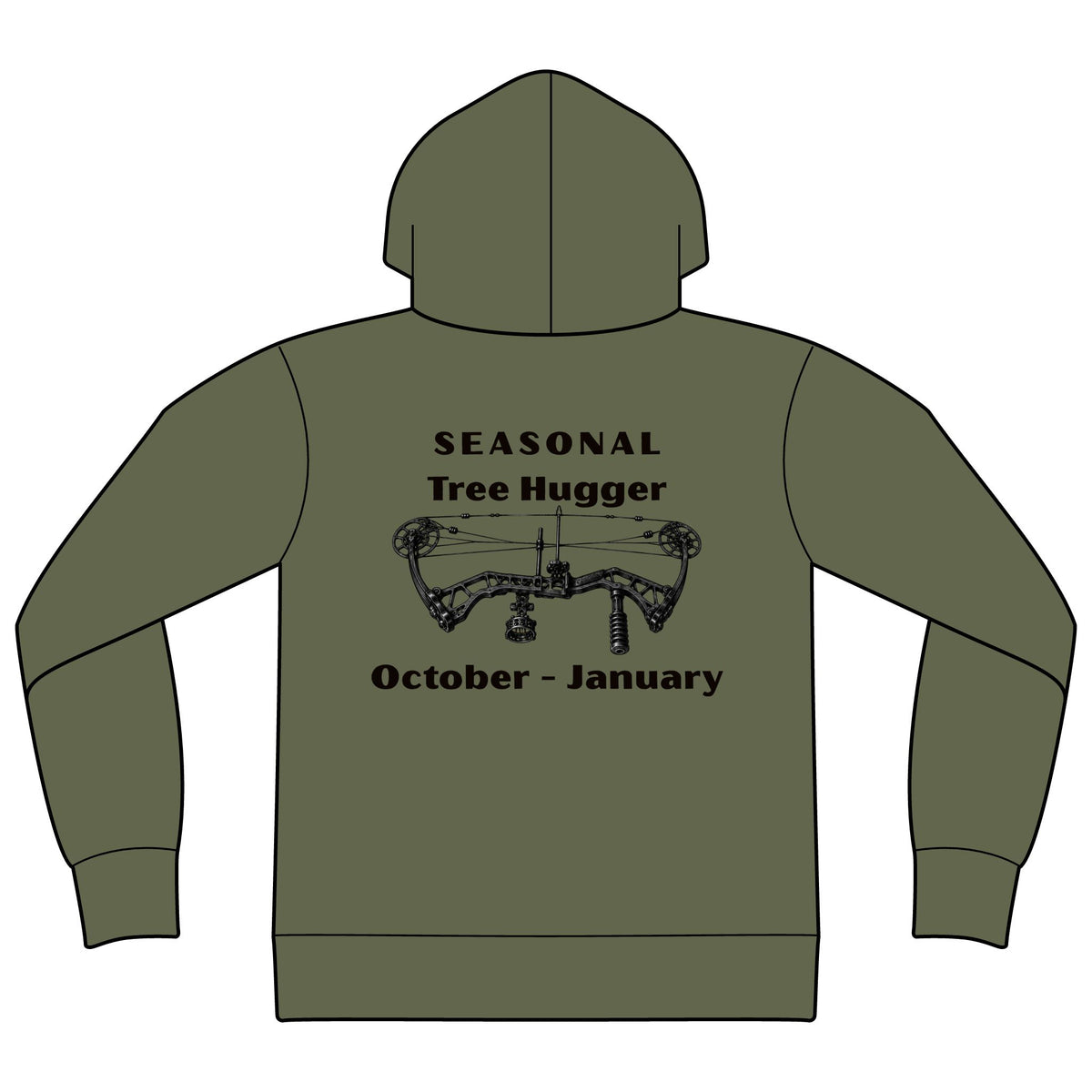 Seasonal tree hugger hoodie