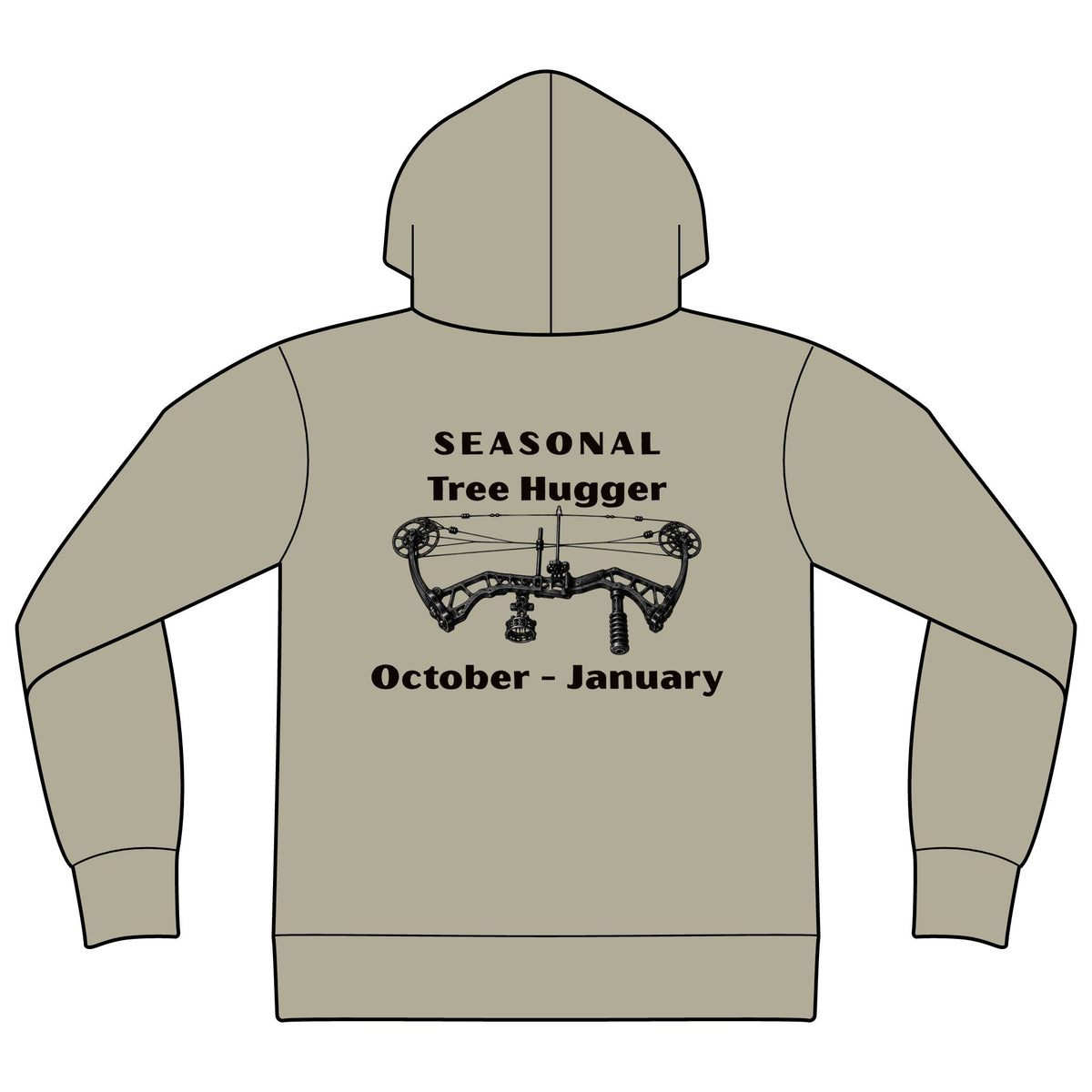 Seasonal tree hugger hoodie
