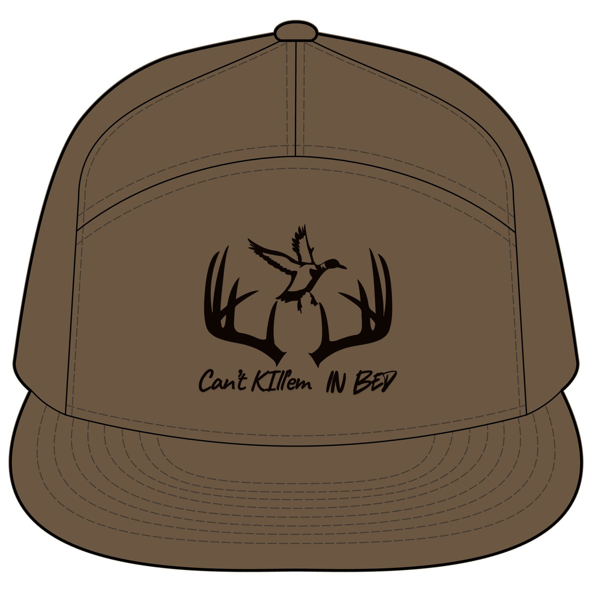 Bucks & Ducks Can’t Kill’em in bed/Printed 7-Panel Trucker