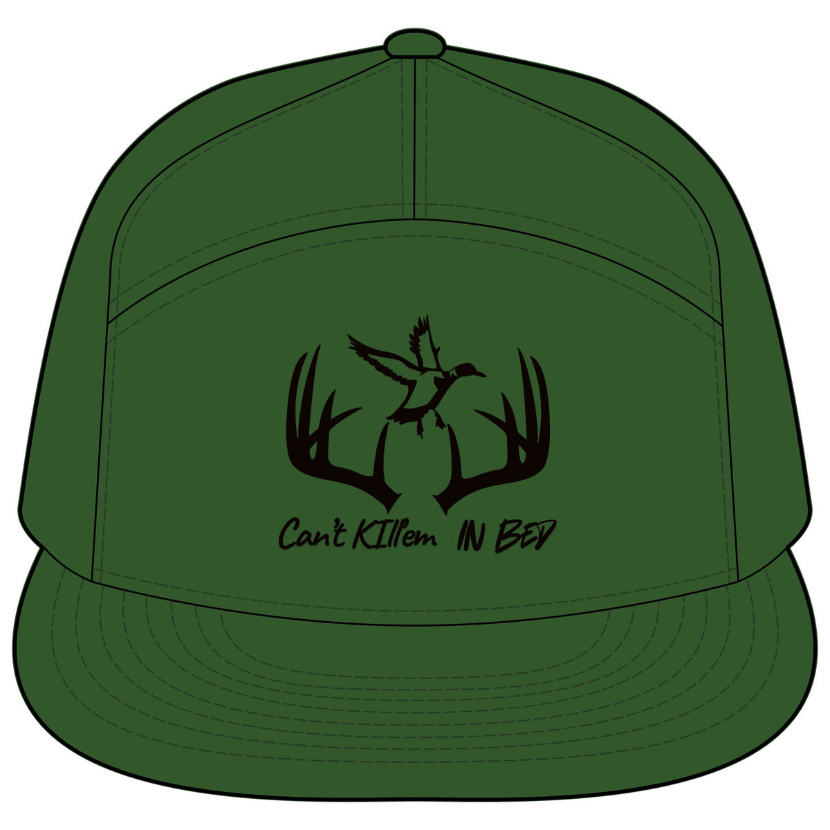Bucks & Ducks Can’t Kill’em in bed/Printed 7-Panel Trucker