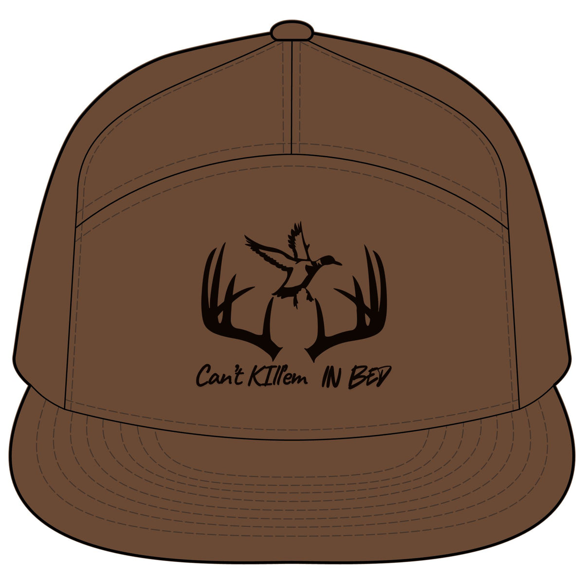 Bucks & Ducks Can’t Kill’em in bed/Printed 7-Panel Trucker