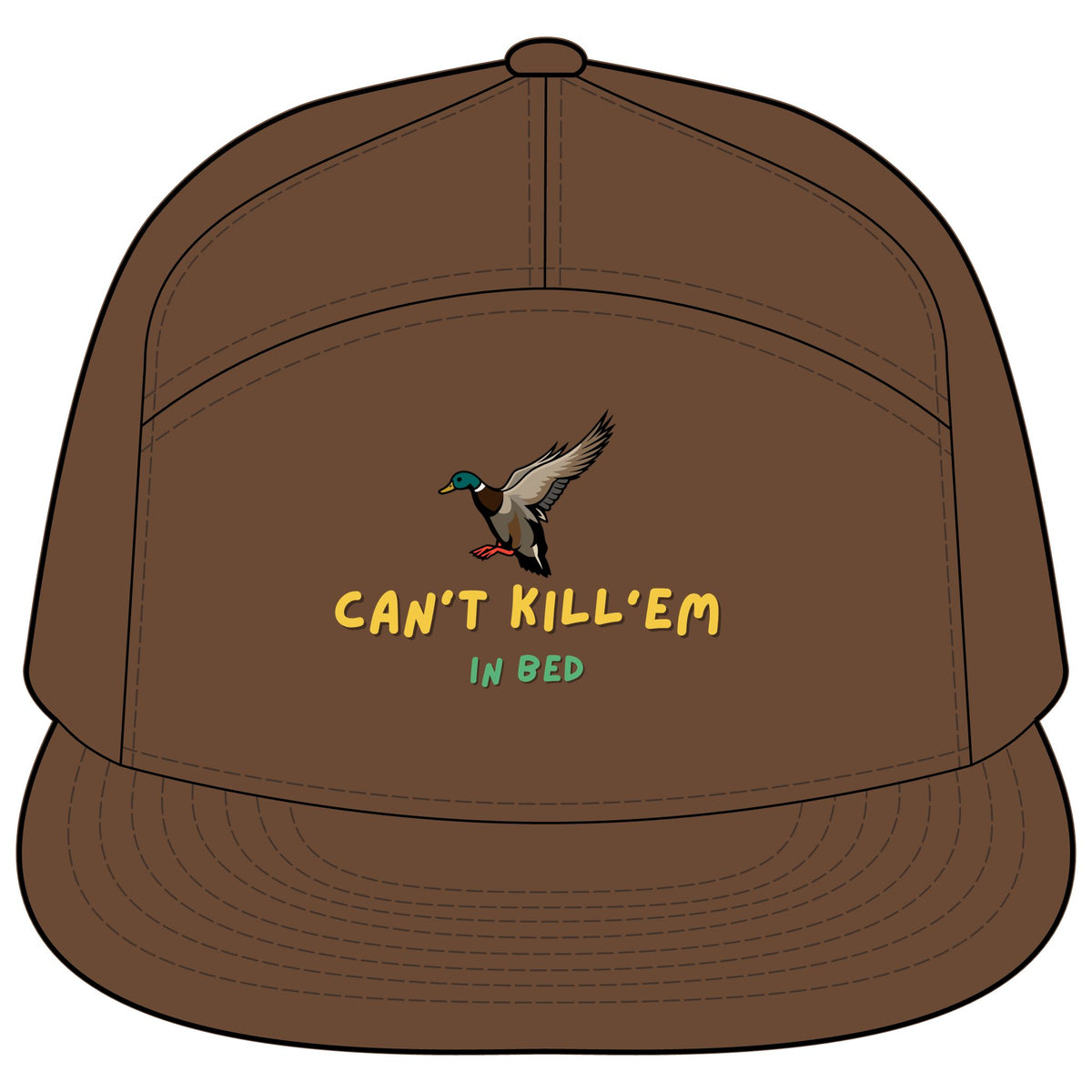 Can’t Kill’em in bed/Printed 7-Panel Trucker