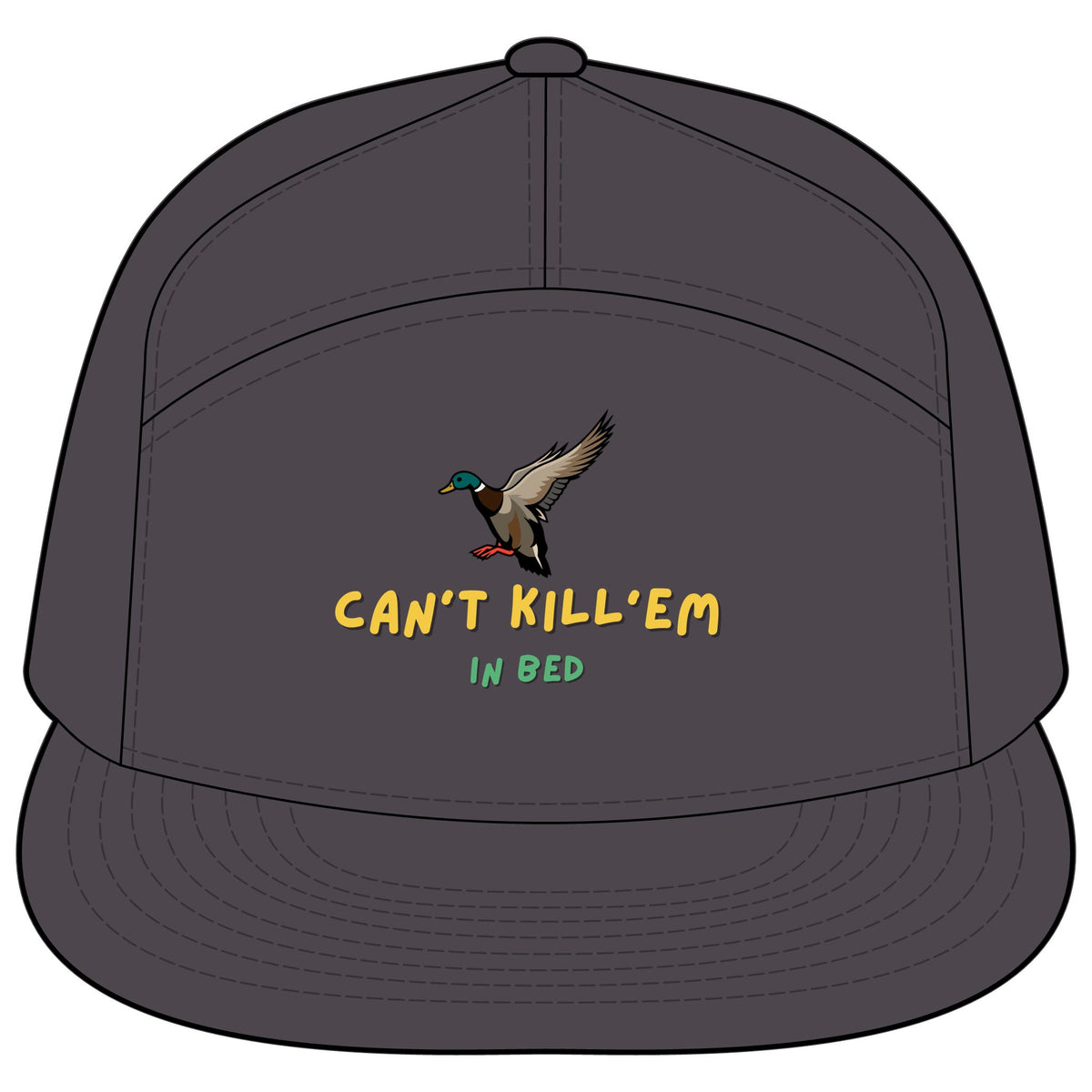 Can’t Kill’em in bed/Printed 7-Panel Trucker