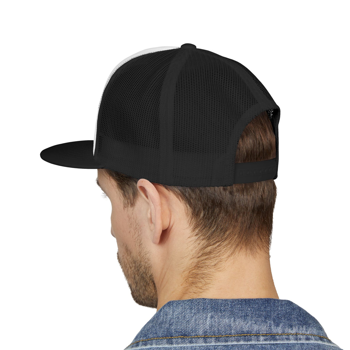Copy of  White 5 Panel Trucker Cap