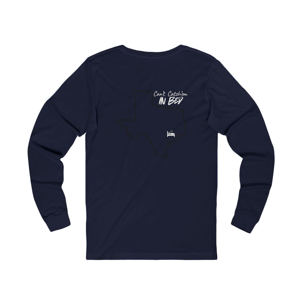 Coast Captain in Deep Texas Long Sleeve Tee | Coastal Nautical Map
