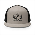 Copy of  White 5 Panel Trucker Cap