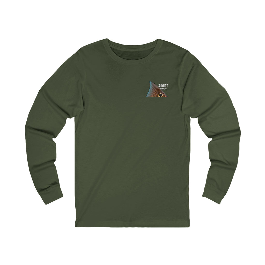 Coast Captain in Deep Texas Long Sleeve Tee | Coastal Nautical Map