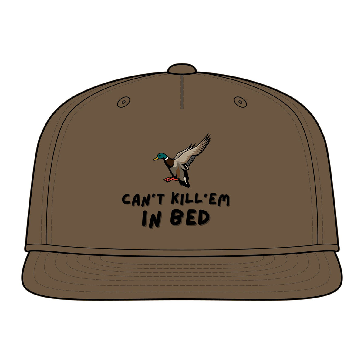 Mallard Duck 'Can't Kill 'Em in Bed' Cap | Snapback Hat