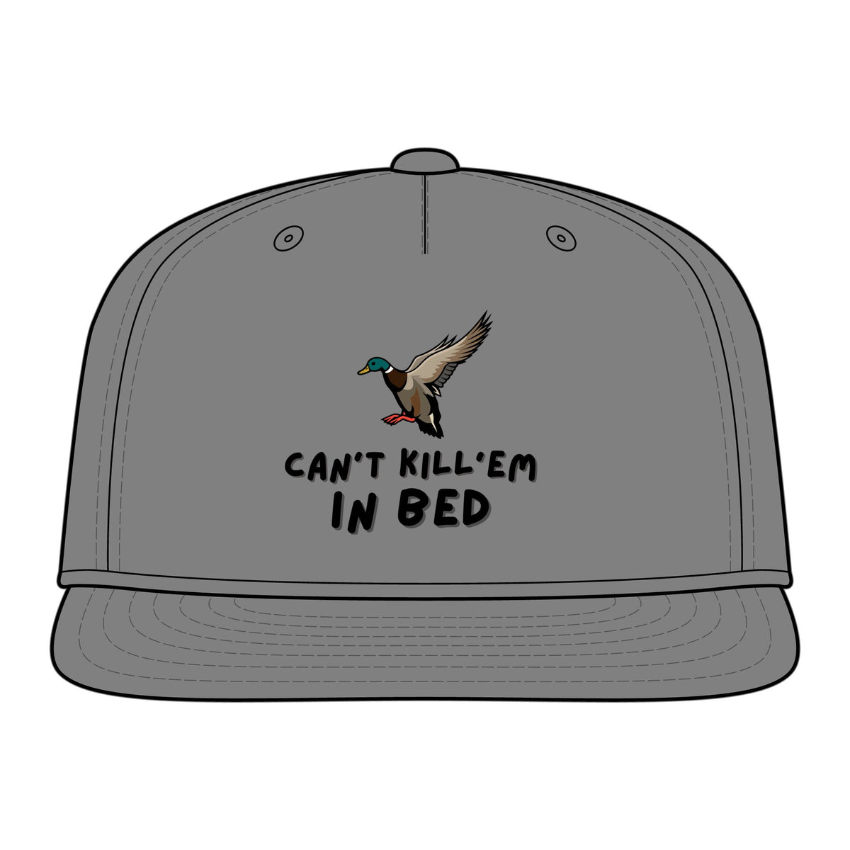 Mallard Duck 'Can't Kill 'Em in Bed' Cap | Snapback Hat