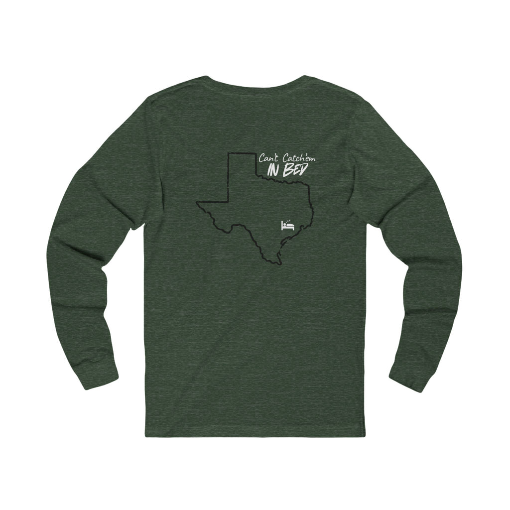 Coast Captain in Deep Texas Long Sleeve Tee | Coastal Nautical Map