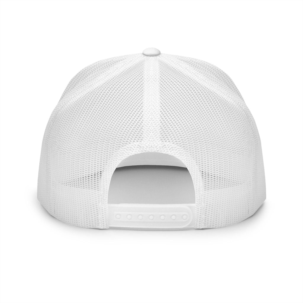 Copy of  White 5 Panel Trucker Cap