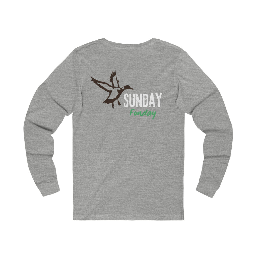Sunday Funday  Duck hole | Long Sleeve Shirt with Bird Graphic