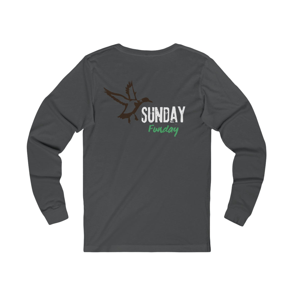 Sunday Funday  Duck hole | Long Sleeve Shirt with Bird Graphic