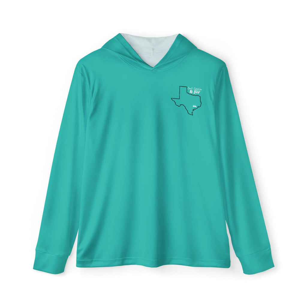 Texas Outline with Goal Flag Hoodie | Teal Sports Warmup