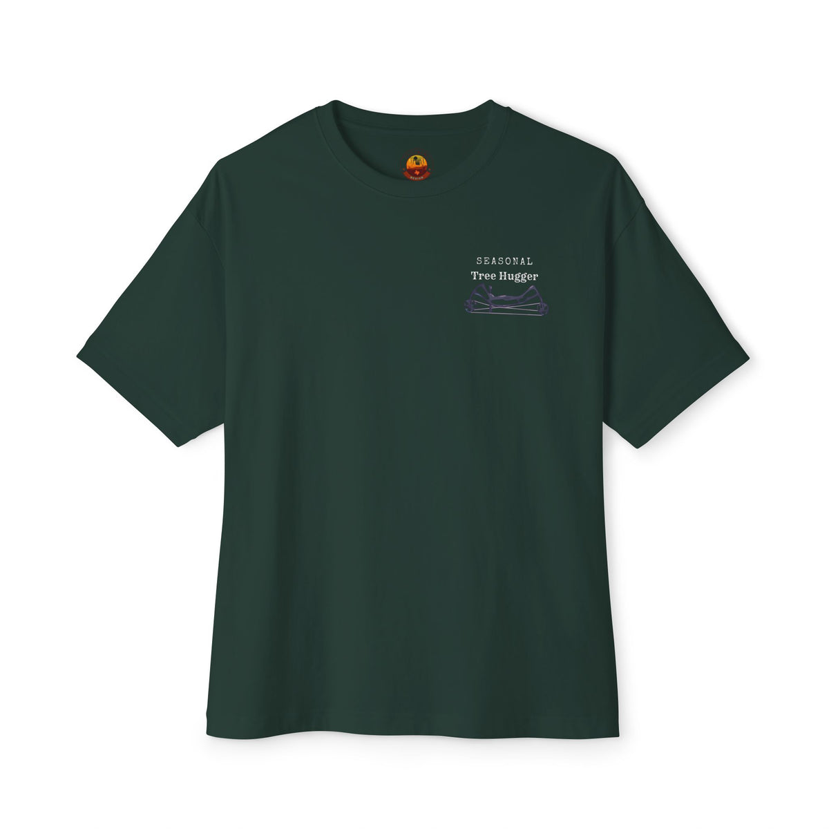 Seasonal tree, hugger Oversized Boxy Tee