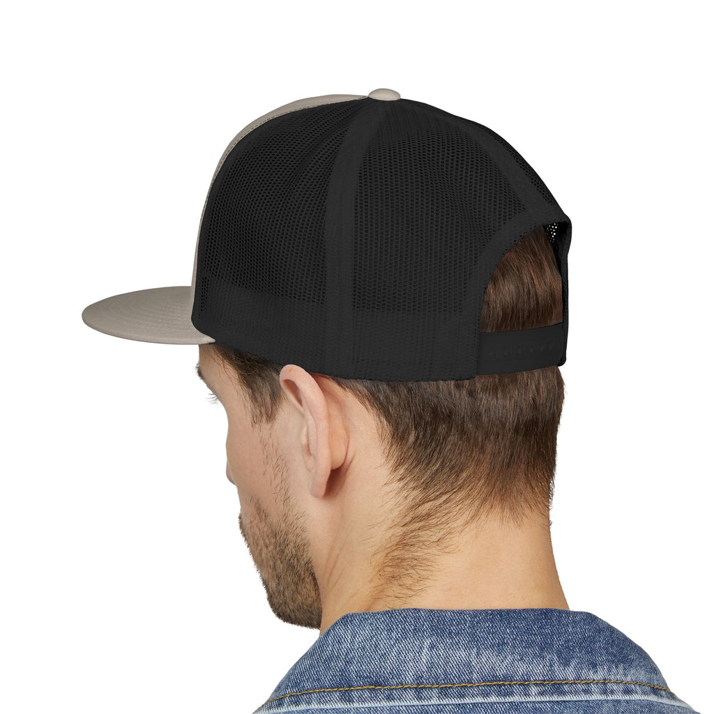 Copy of  White 5 Panel Trucker Cap