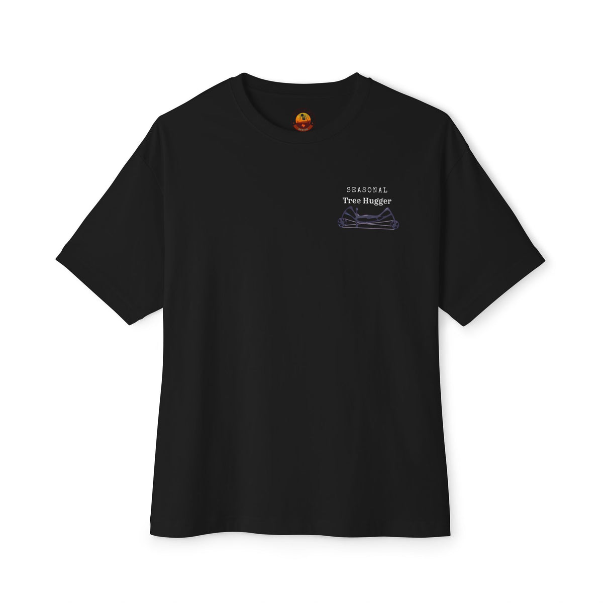 Seasonal tree, hugger Oversized Boxy Tee