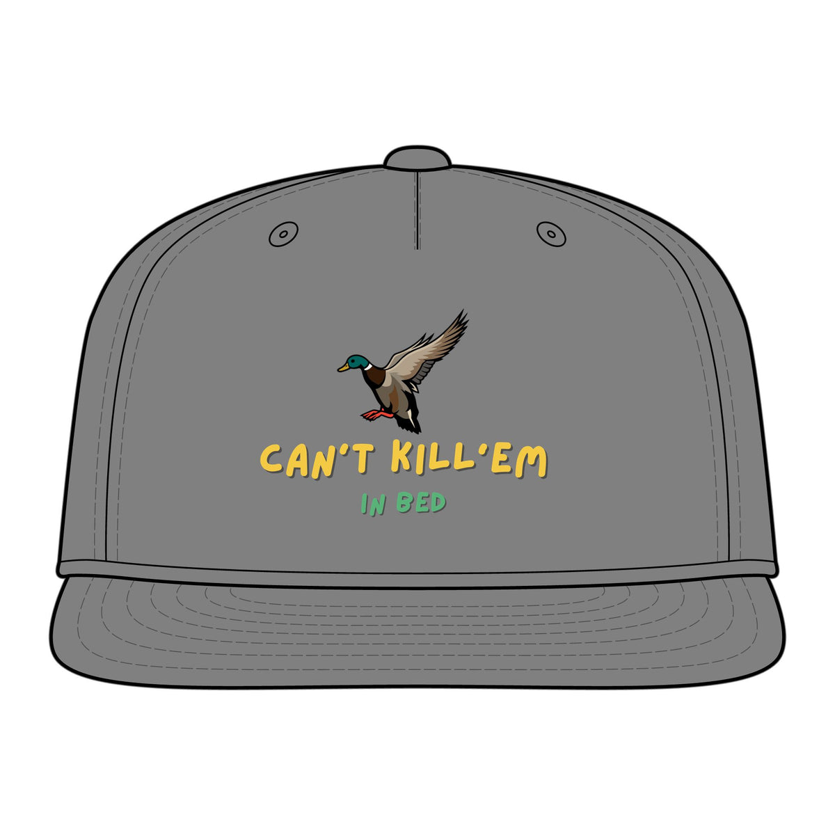Mallard Duck 'Can't Kill 'Em in Bed' Cap | Snapback Hat