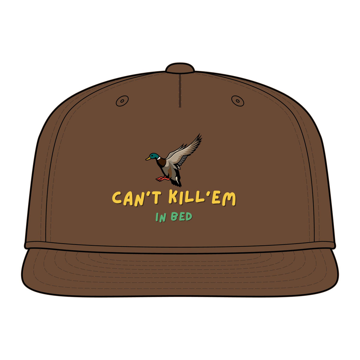 Mallard Duck 'Can't Kill 'Em in Bed' Cap | Snapback Hat