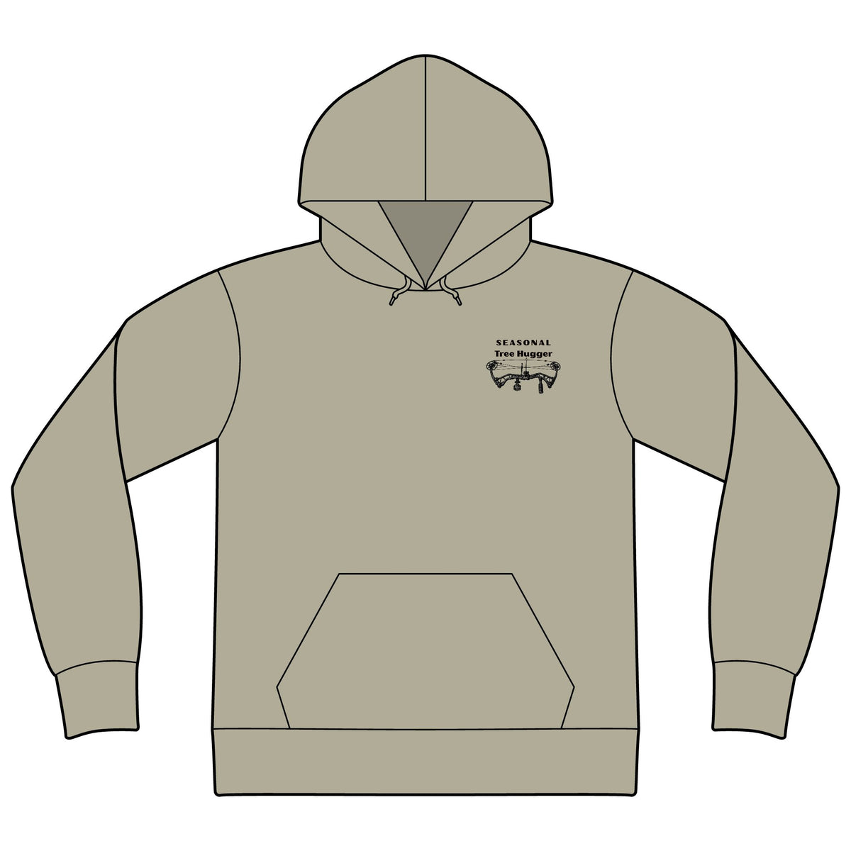 Seasonal tree hugger hoodie