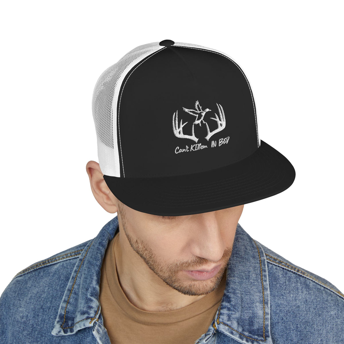 Buck & Duck 5 Panel Trucker Cap