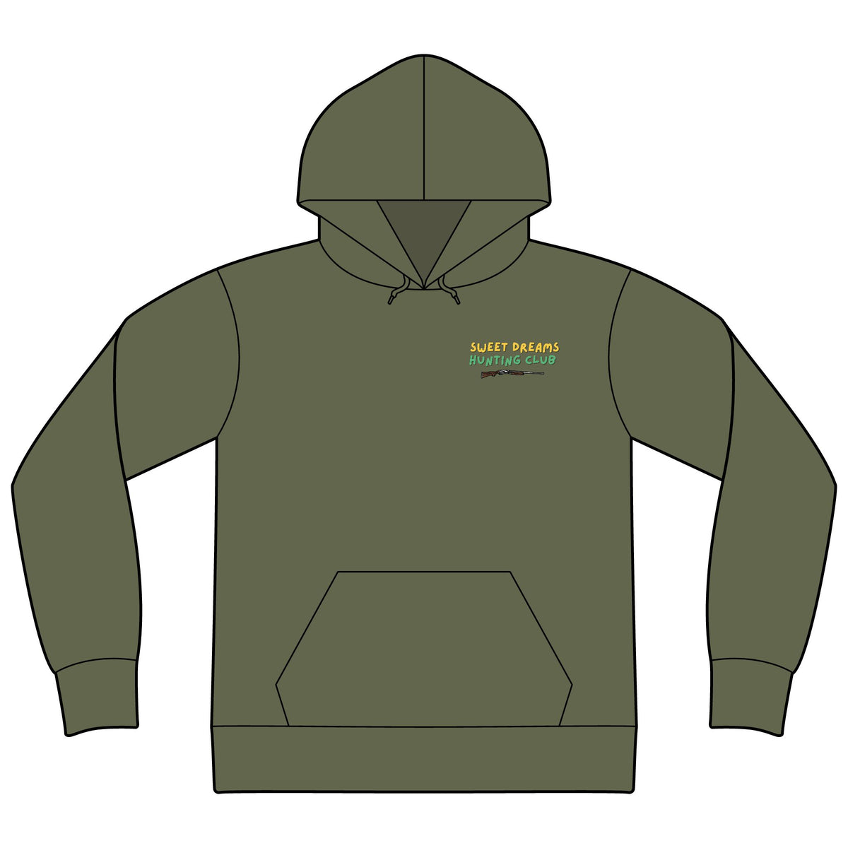 Sweet dreams hunting club hoodie