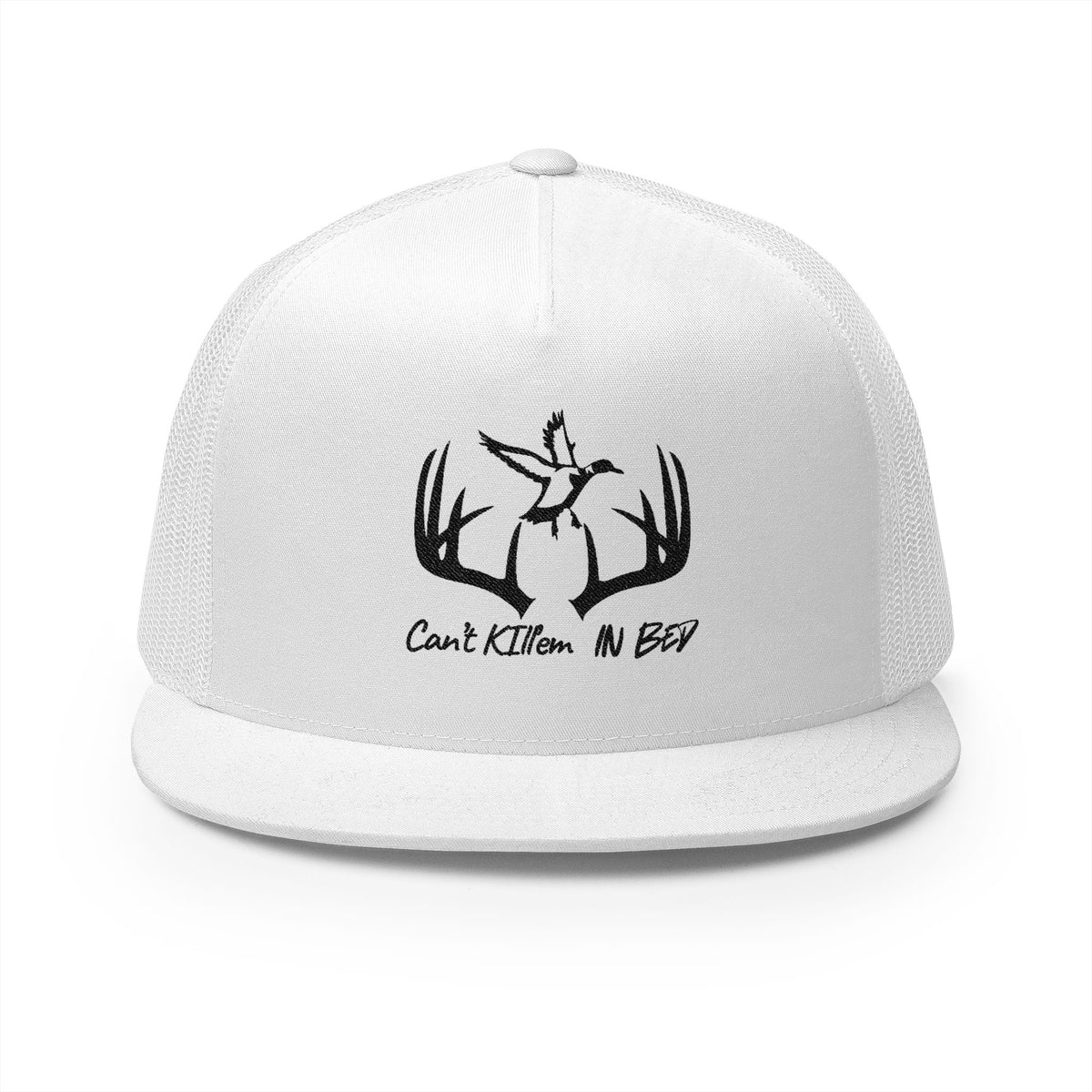Copy of  White 5 Panel Trucker Cap