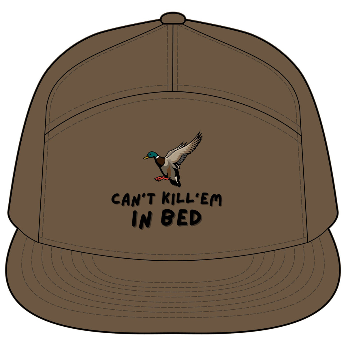 Can’t Kill’em in bed/Printed 7-Panel Trucker
