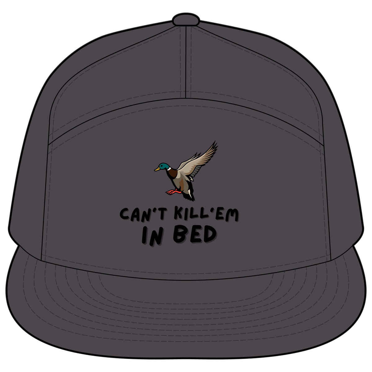 Can’t Kill’em in bed/Printed 7-Panel Trucker